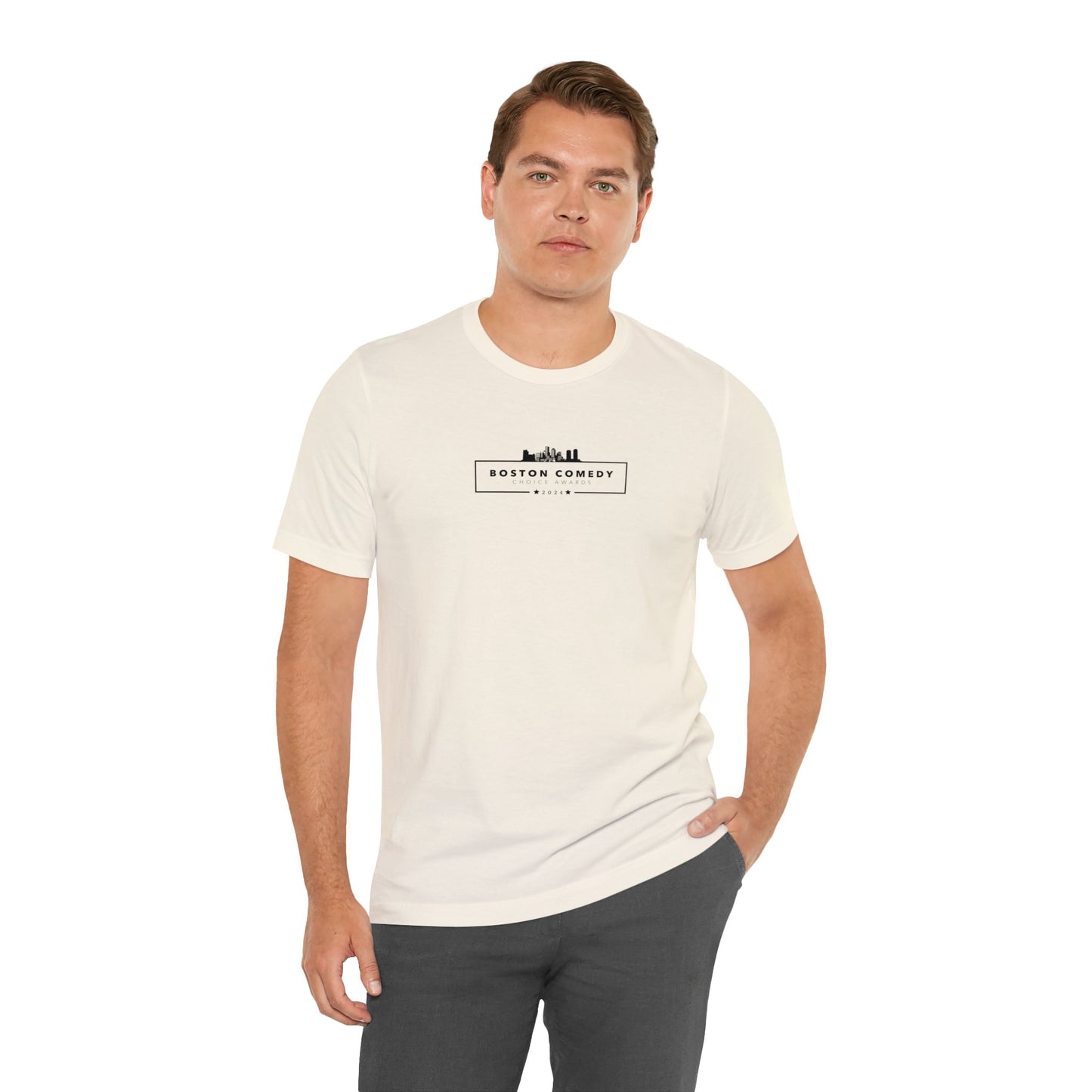 Boston Comedy Choice Awards 2024 Unisex Jersey Short Sleeve Tee