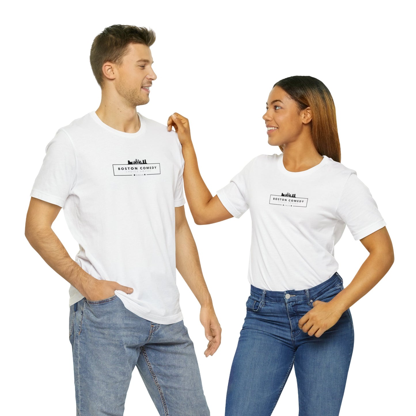 Boston Comedy Choice Awards 2024 Unisex Jersey Short Sleeve Tee