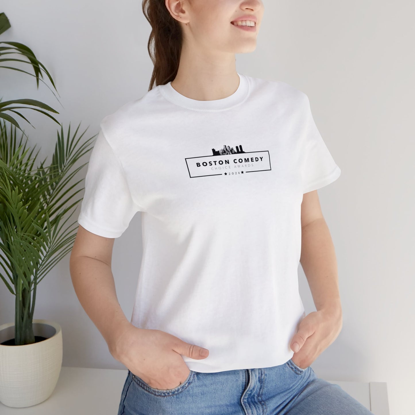 Boston Comedy Choice Awards 2024 Unisex Jersey Short Sleeve Tee