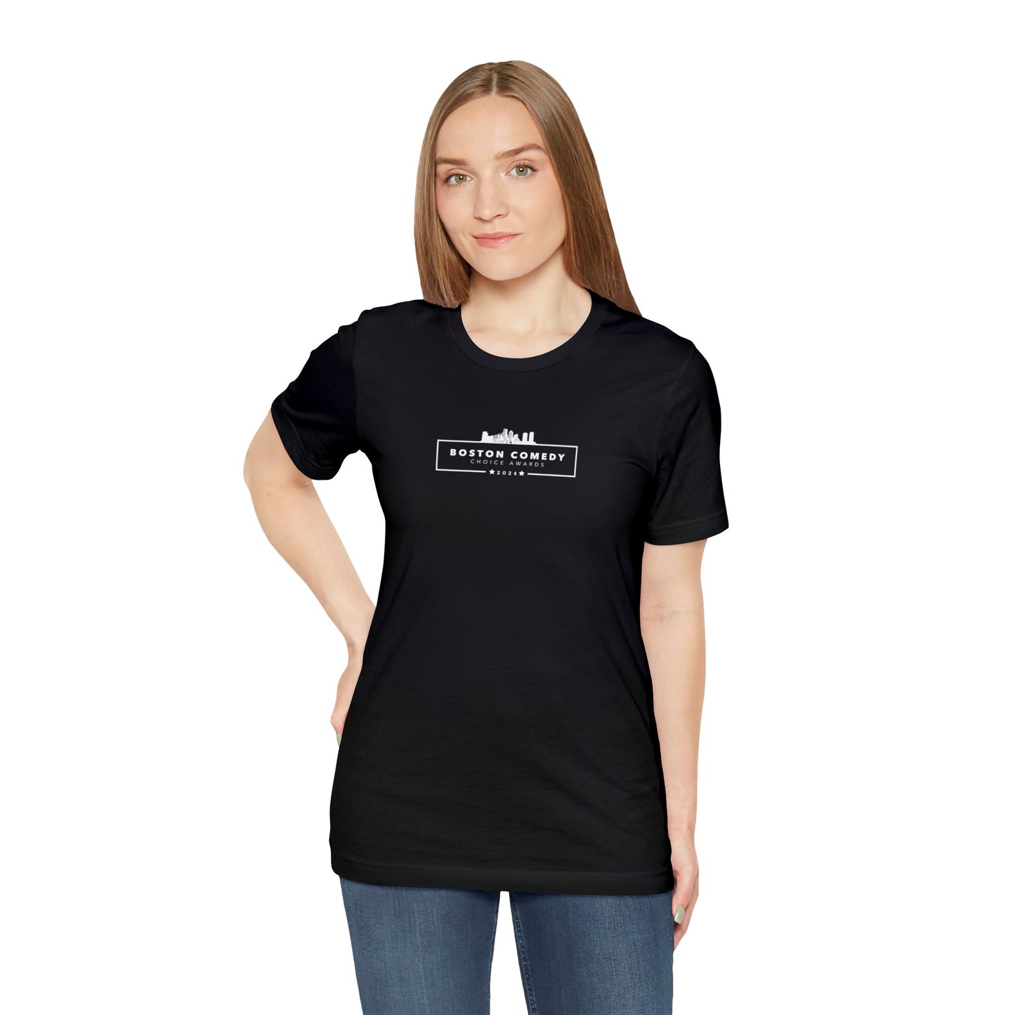 Boston Comedy Choice Awards 2024 Unisex Jersey Short Sleeve Tee