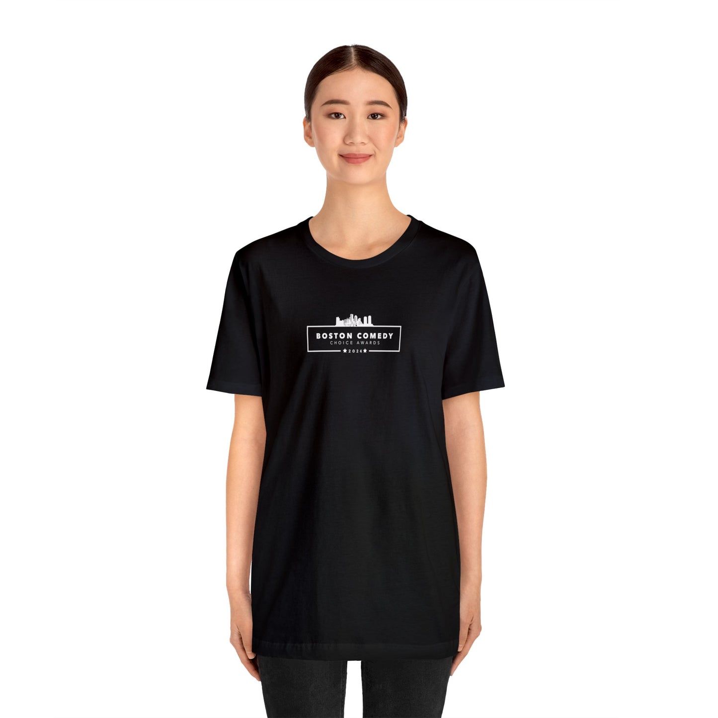 Boston Comedy Choice Awards 2024 Unisex Jersey Short Sleeve Tee