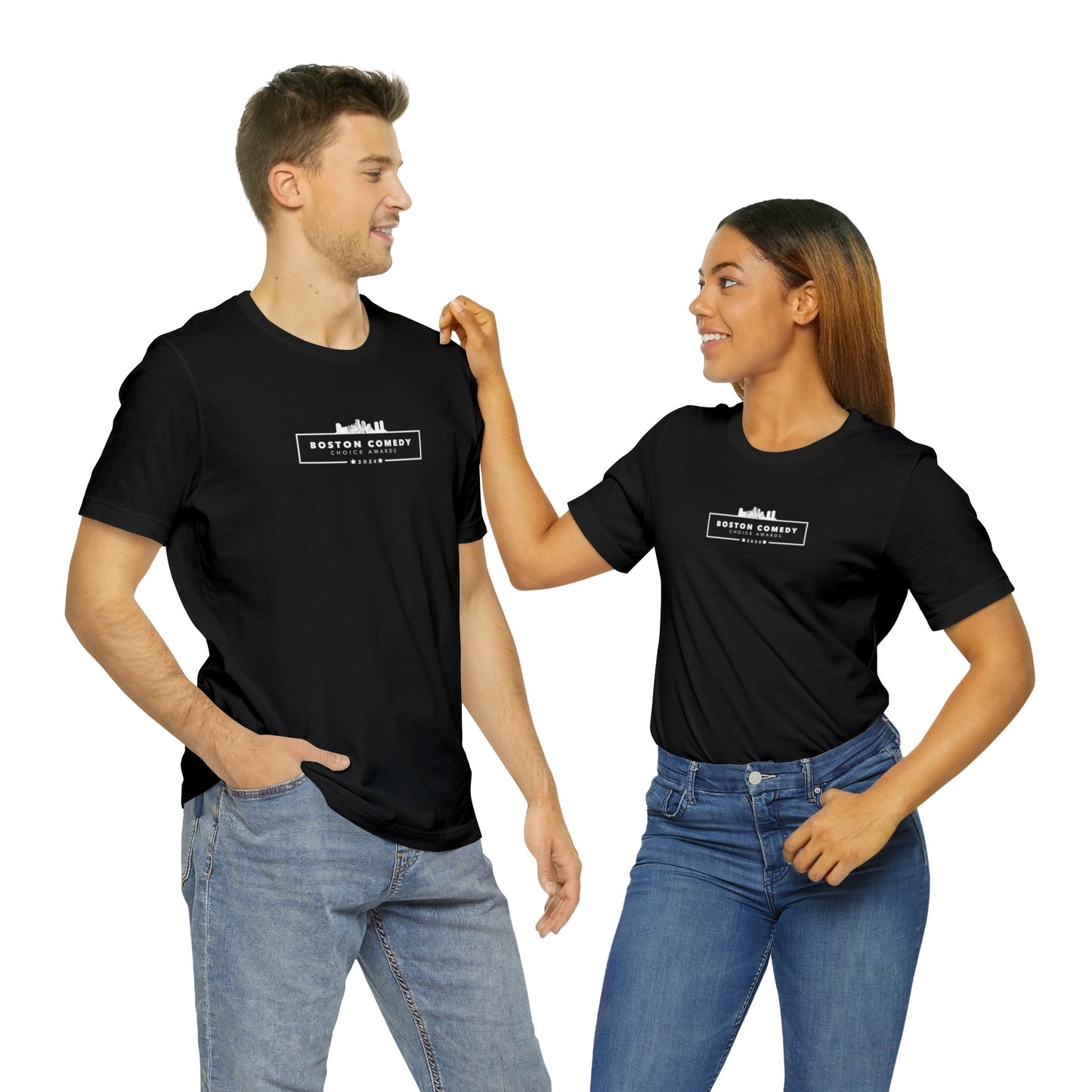 Boston Comedy Choice Awards 2024 Unisex Jersey Short Sleeve Tee