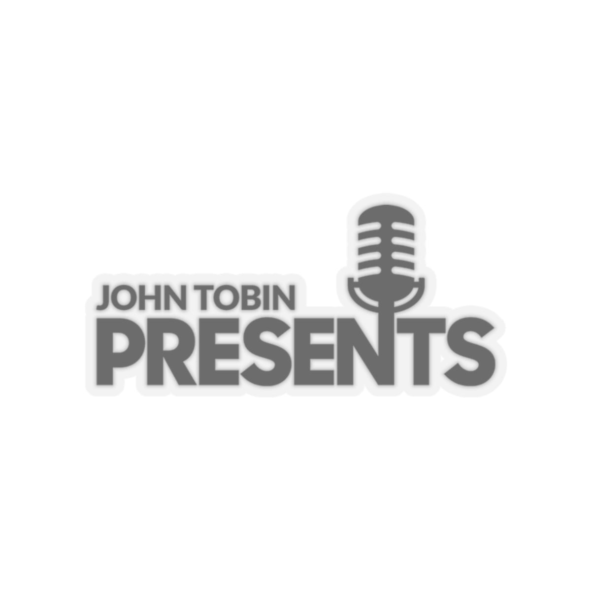 John Tobin Presents Black Logo Sticker