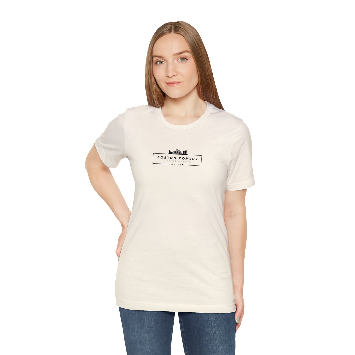 Boston Comedy Choice Awards 2024 Unisex Jersey Short Sleeve Tee