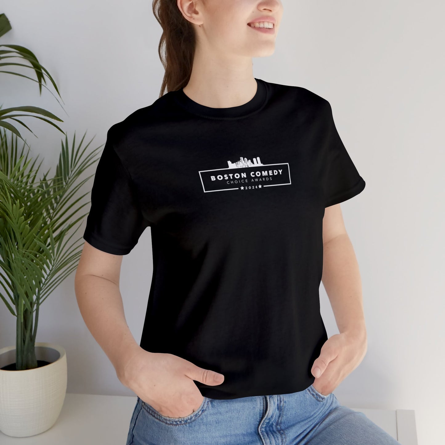 Boston Comedy Choice Awards 2024 Unisex Jersey Short Sleeve Tee