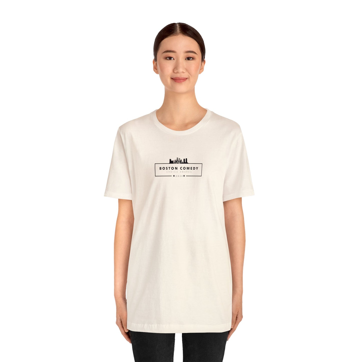 Boston Comedy Choice Awards 2024 Unisex Jersey Short Sleeve Tee