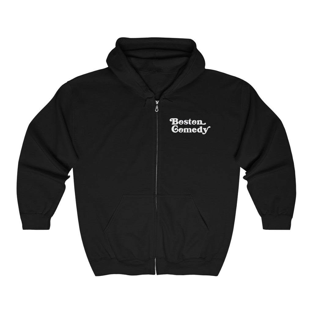 Boston Comedy Hoodie - Unisex Heavy Blend™ Full Zip Hooded Sweatshirt