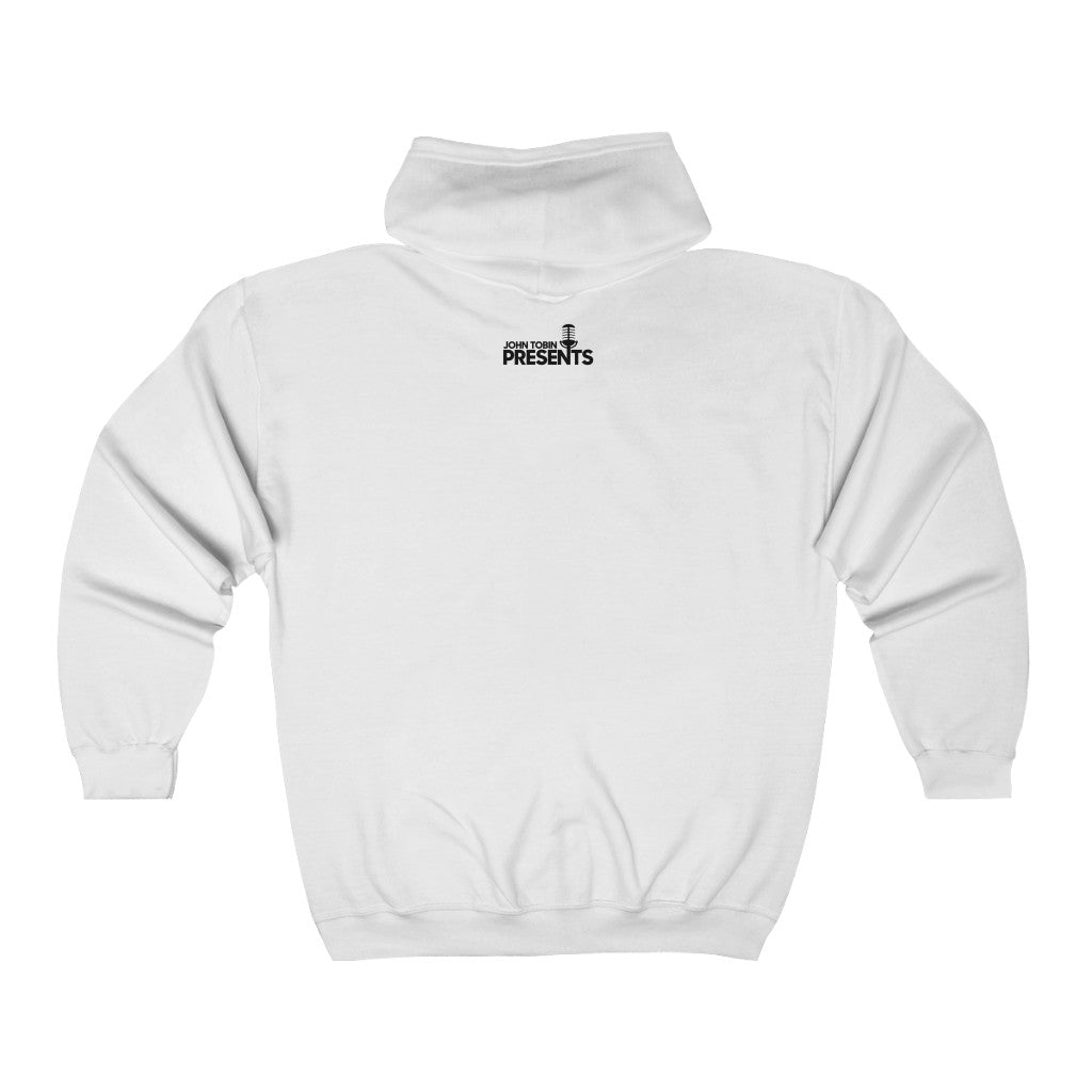 Boston Comedy Hoodie - Large Logo - Unisex Heavy Blend™ Full Zip Hooded Sweatshirt